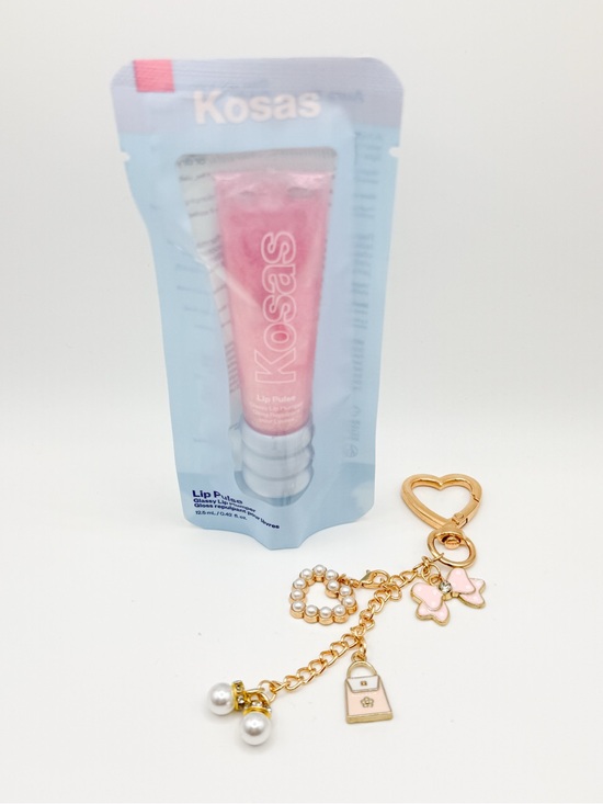 Kosas Other - Kosas Lip Pulse Aura Flare Lip Plumper w/ Pink Boutique Charm Gift Set